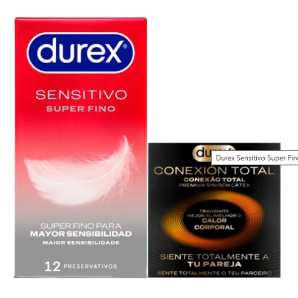Durex Sens Super FinoX12+ConexãoTotalX3, 1